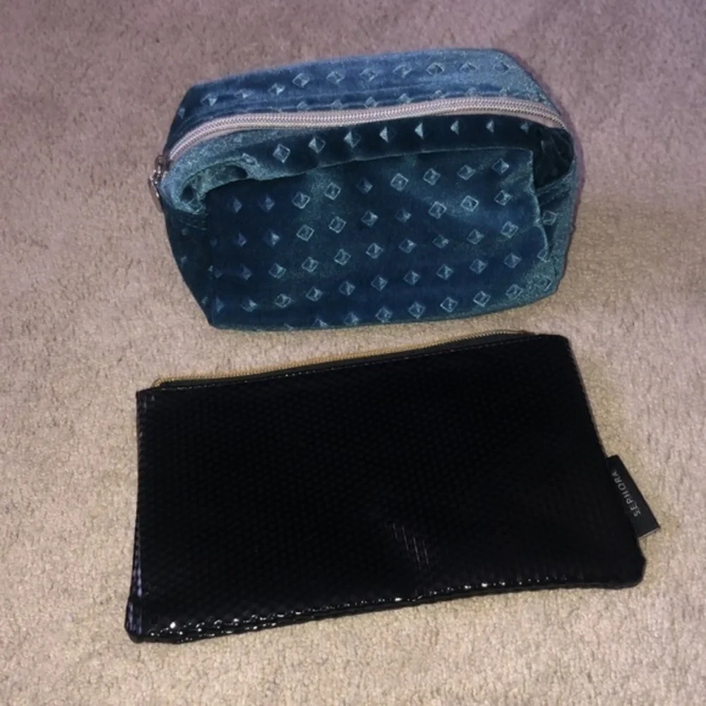 Nordstrom &‎ Sephora Makeup Cosmetics Bags Blue Black
